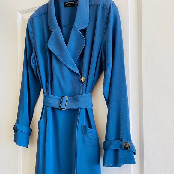 LIZ CLAIBORNE | Business Chic | Petite Long Sleeve + Belted Dress - Picture 1 of 7